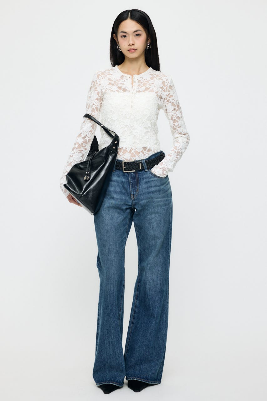 MESH LEATHER ベルト BLK FREE