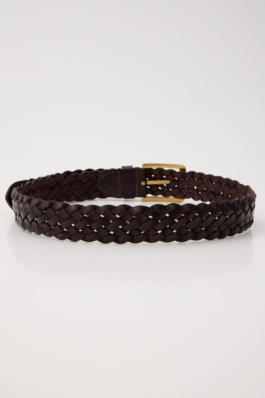 MESH LEATHER ベルト BRN FREE