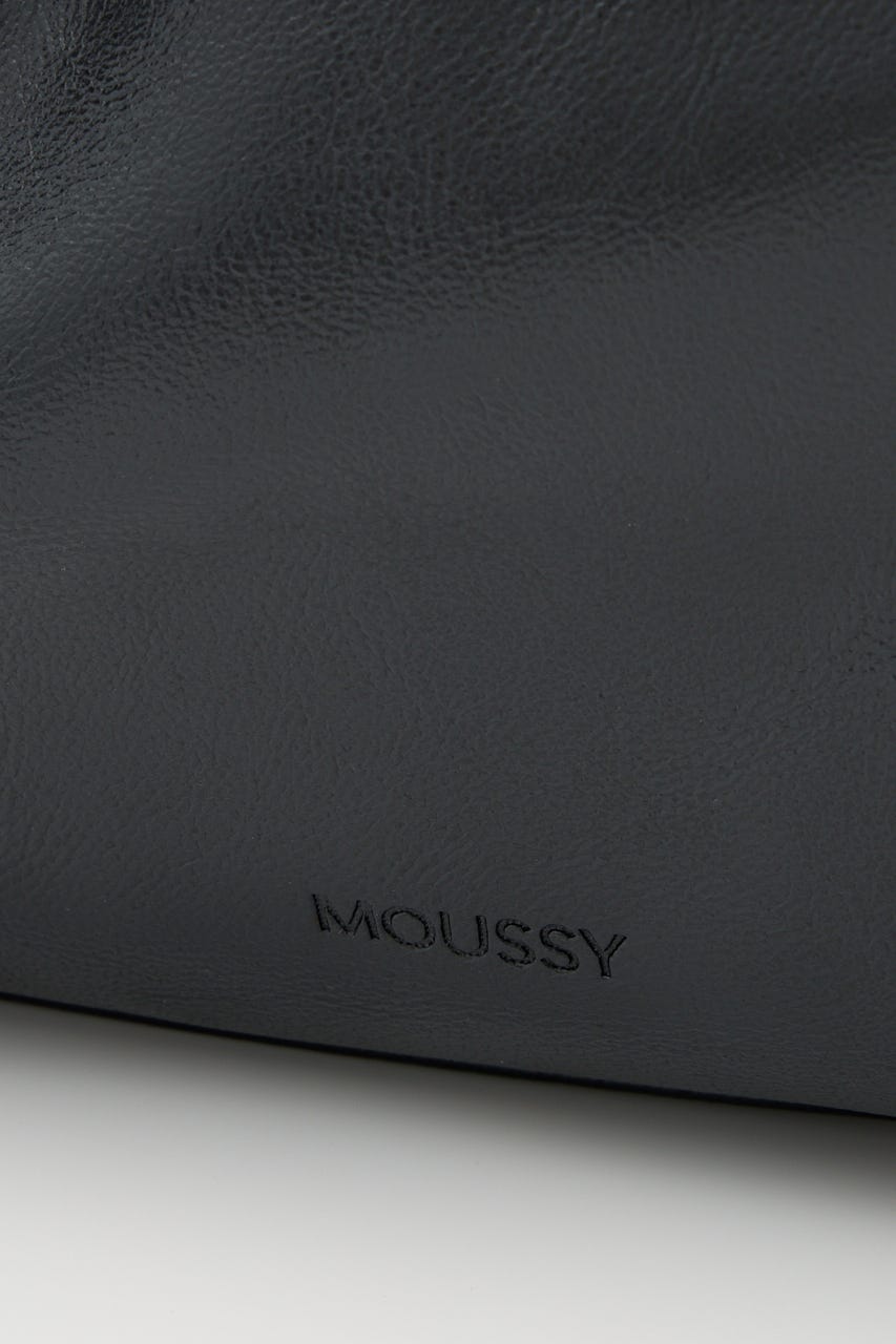 SLOUCHY F/LEATHER バッグ BLK FREE