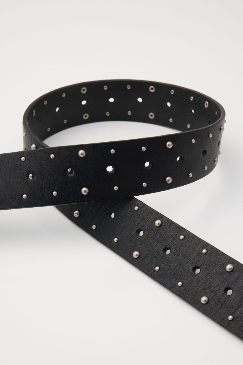 TINY STUDDED ベルト BLK FREE