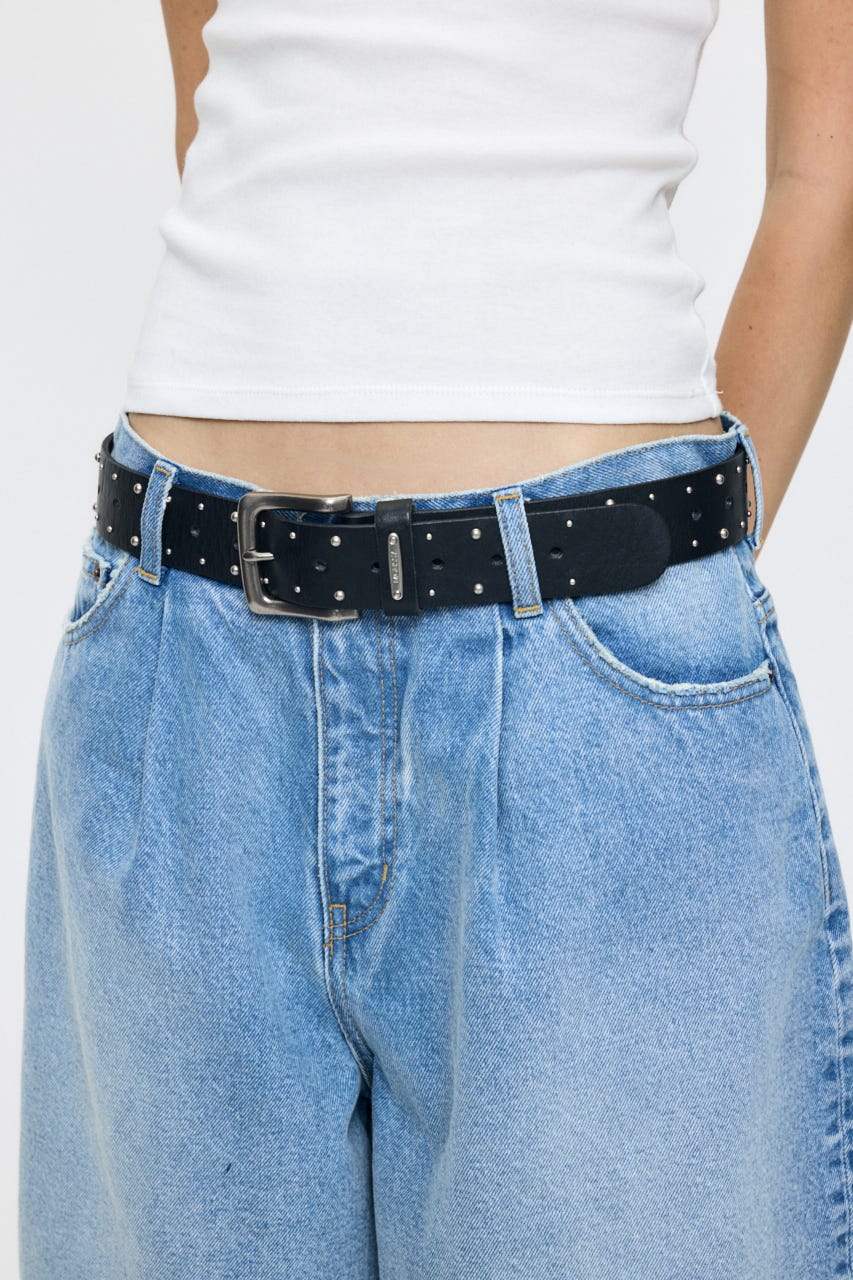 TINY STUDDED ベルト BLK FREE