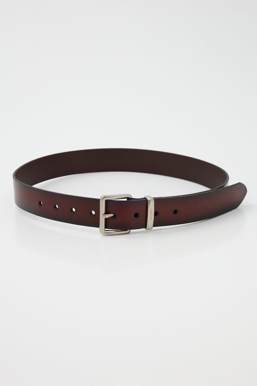 BUCKLE LEATHER ベルト BLK FREE