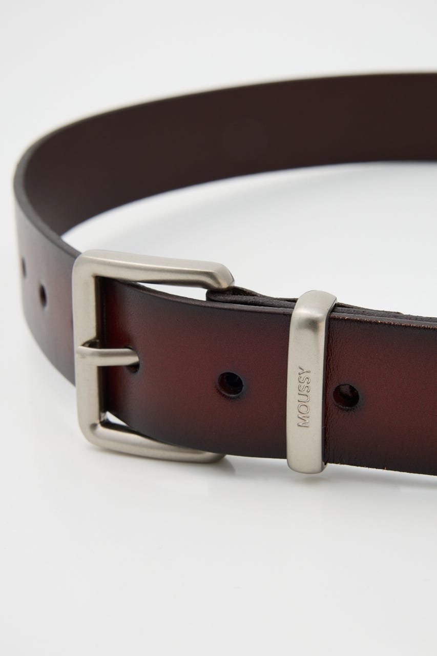 BUCKLE LEATHER ベルト BLK FREE