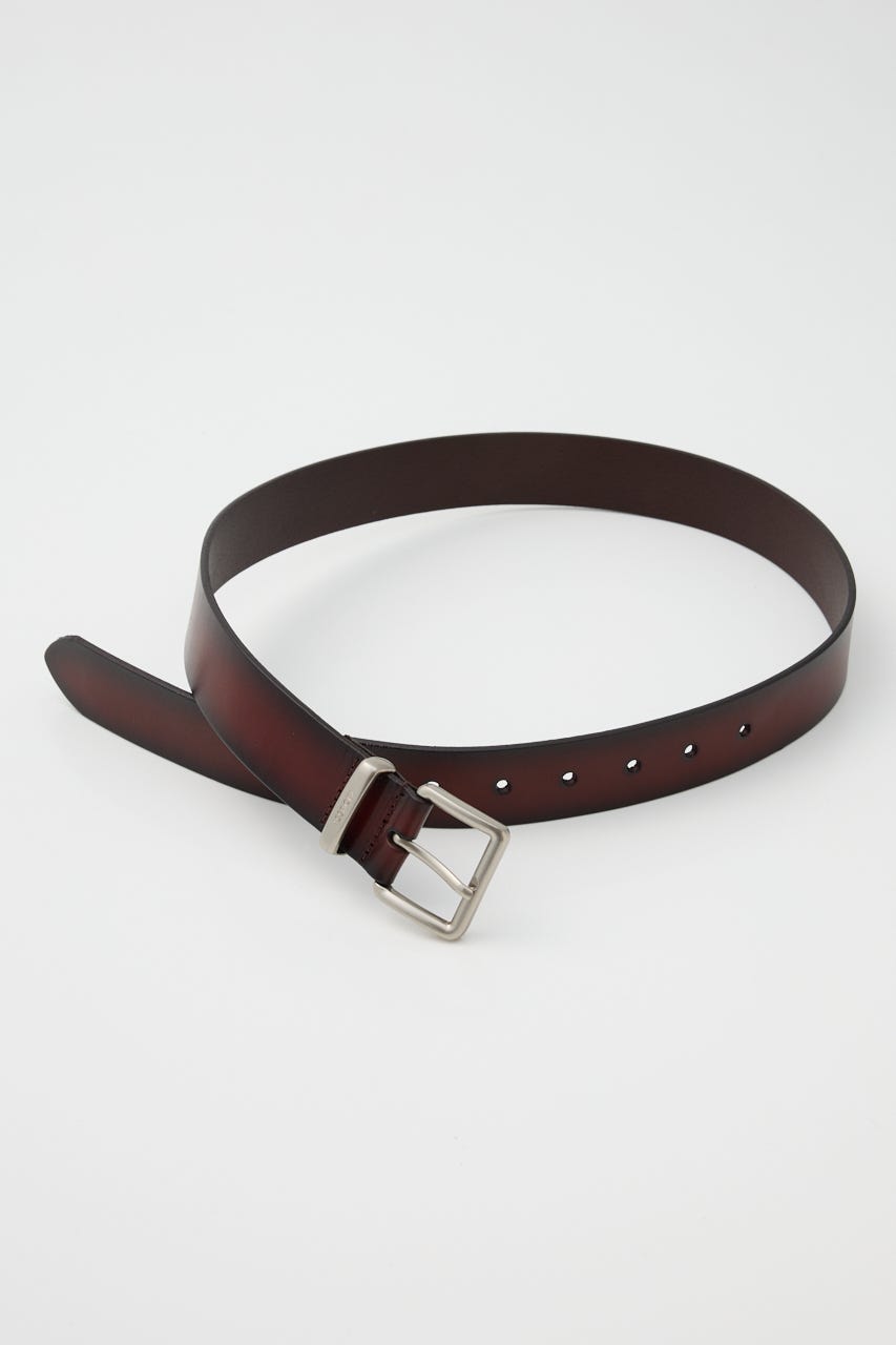 BUCKLE LEATHER ベルト BLK FREE