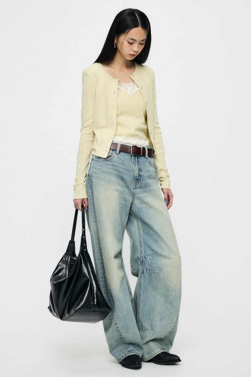 BUCKLE LEATHER ベルト BLK FREE