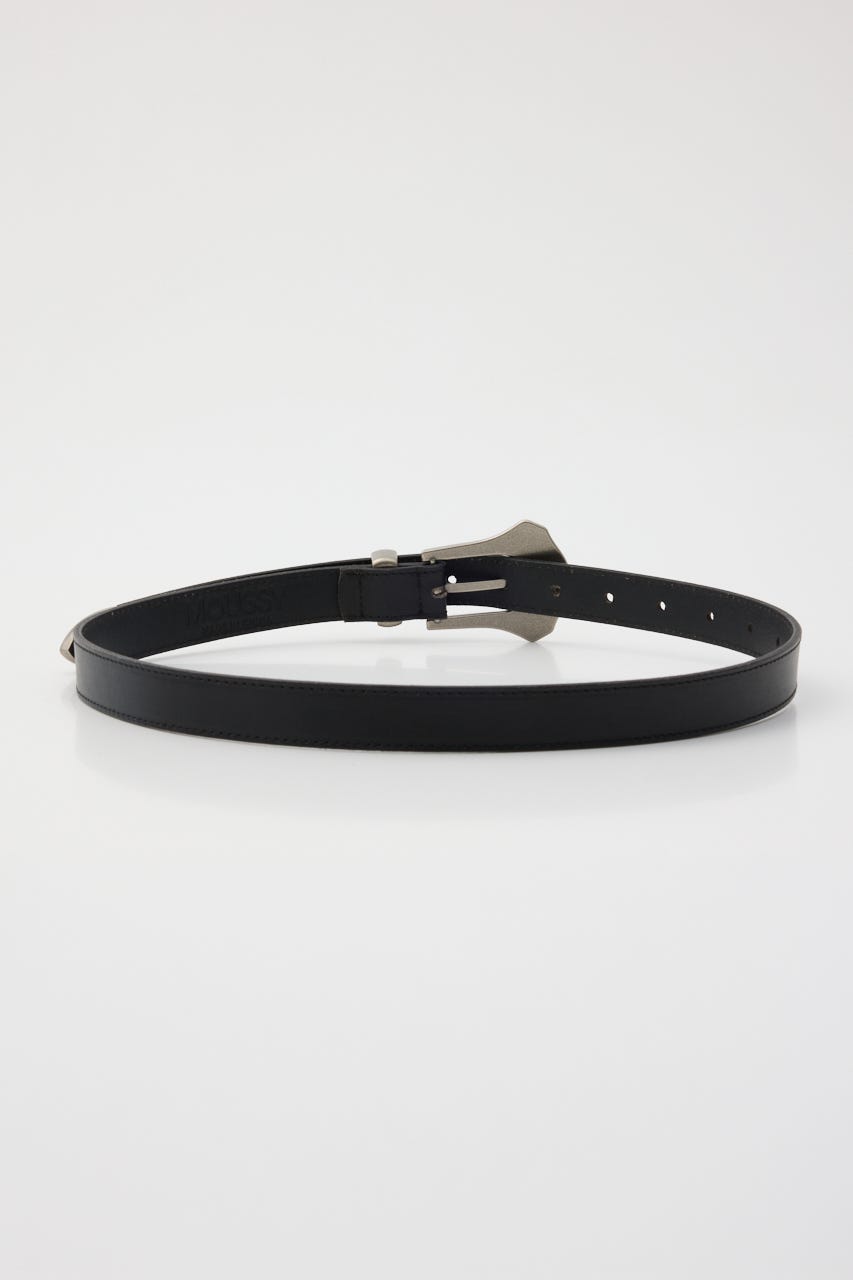 FLAT METAL BUCKLE ベルト BLK FREE