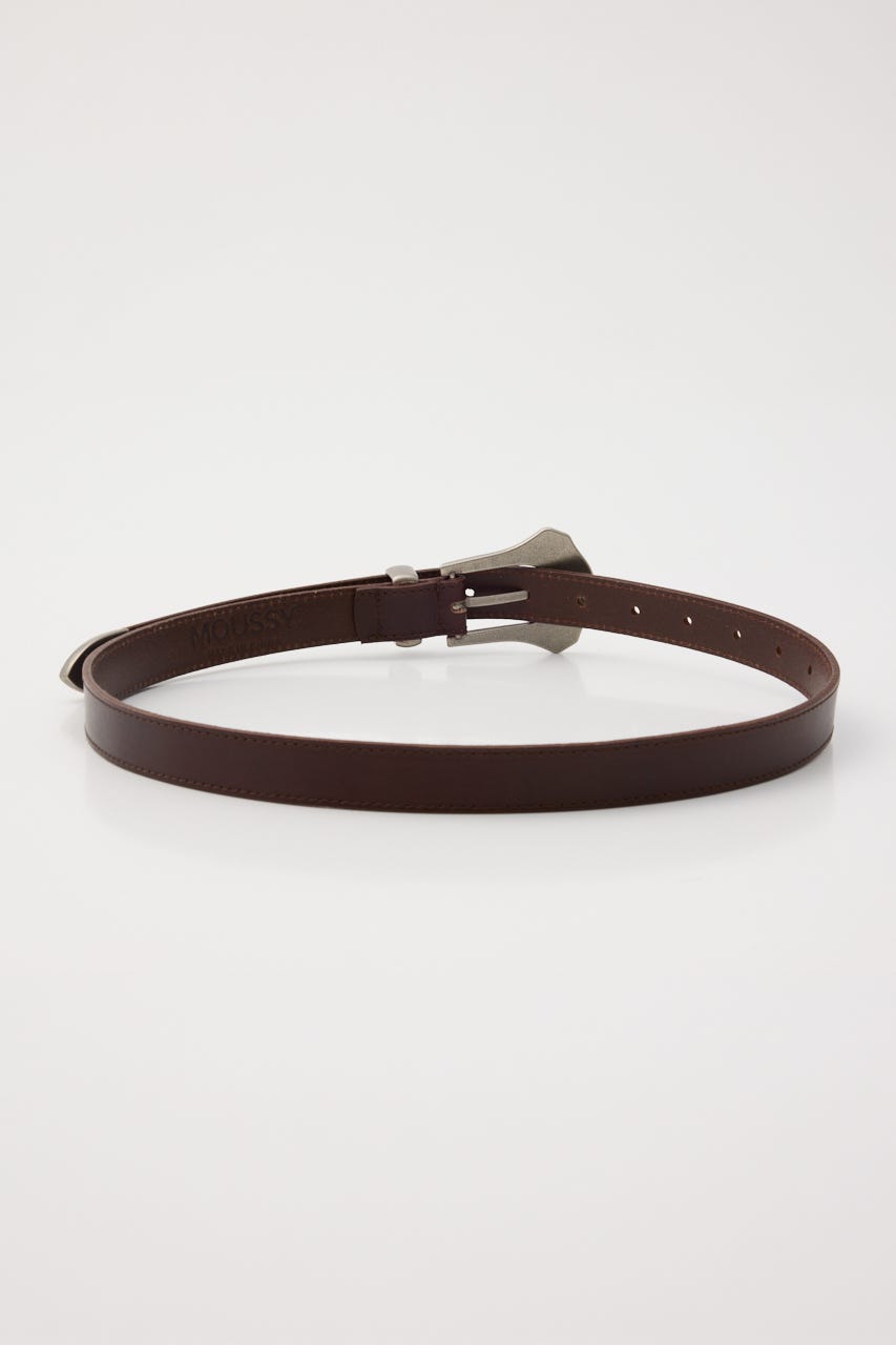 FLAT METAL BUCKLE ベルト BRN FREE
