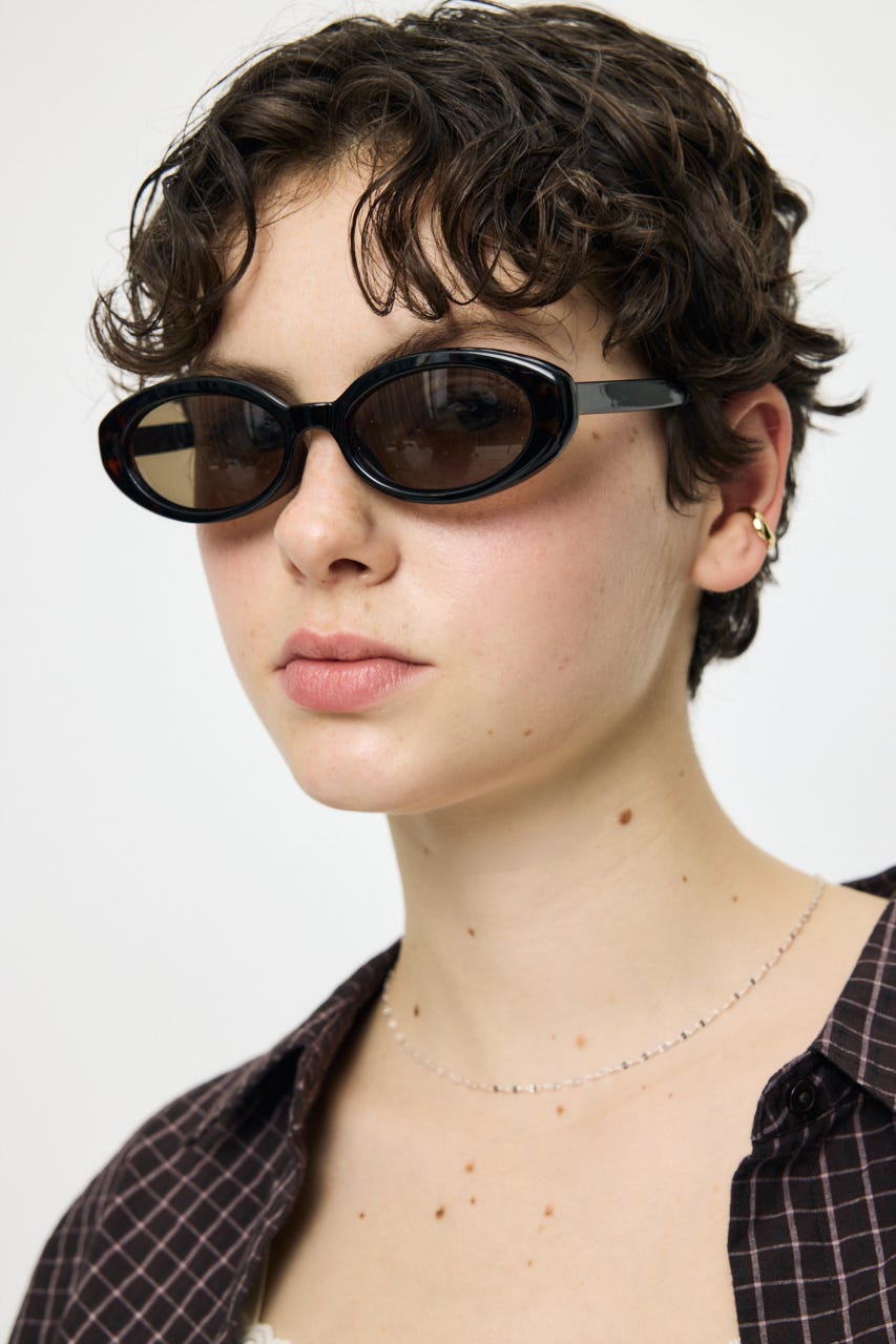 ROUND SLIM アイウェアー BRN FREE