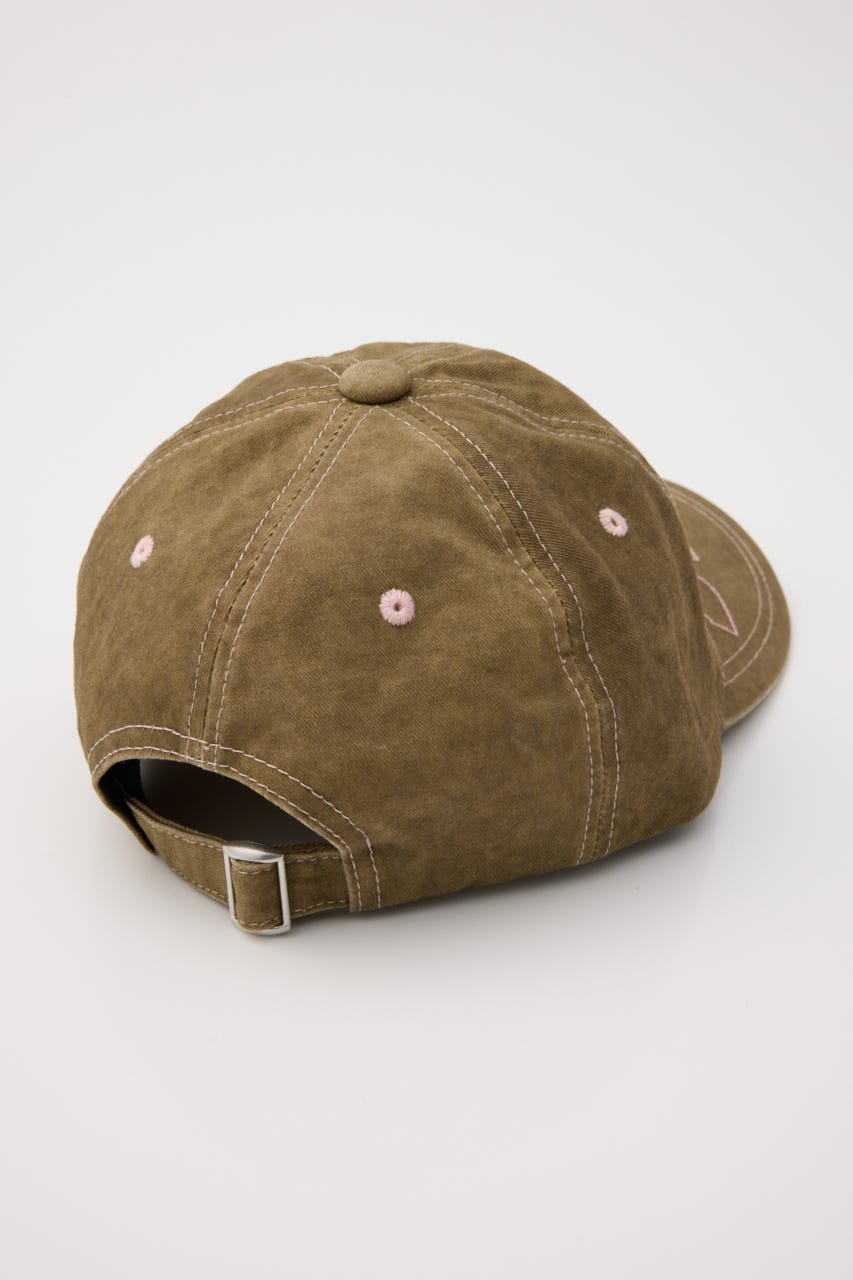 STITCH LOGO BASEBALL キャップ BEG FREE