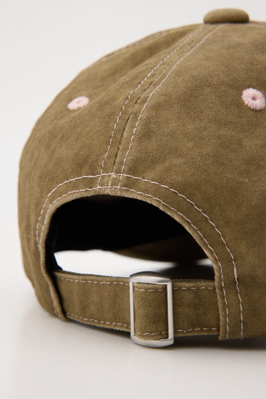 STITCH LOGO BASEBALL キャップ BEG FREE