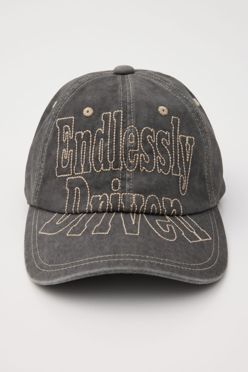 STITCH LOGO BASEBALL キャップ GRY FREE