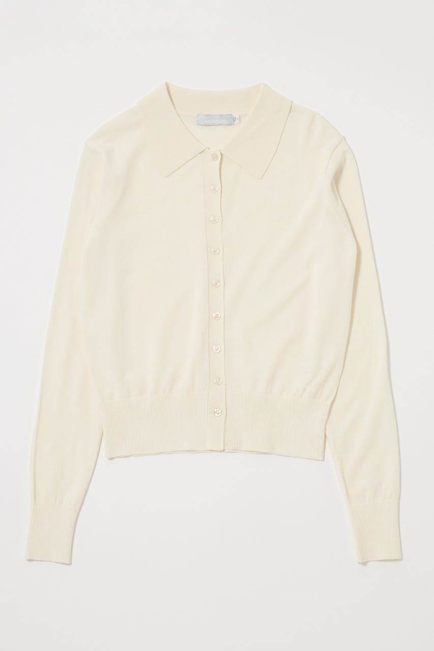 HIGH GAUGE KNIT シャツ O/WHT FREE