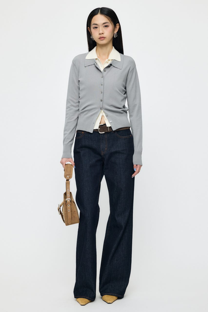 HIGH GAUGE KNIT シャツ T.GRY FREE