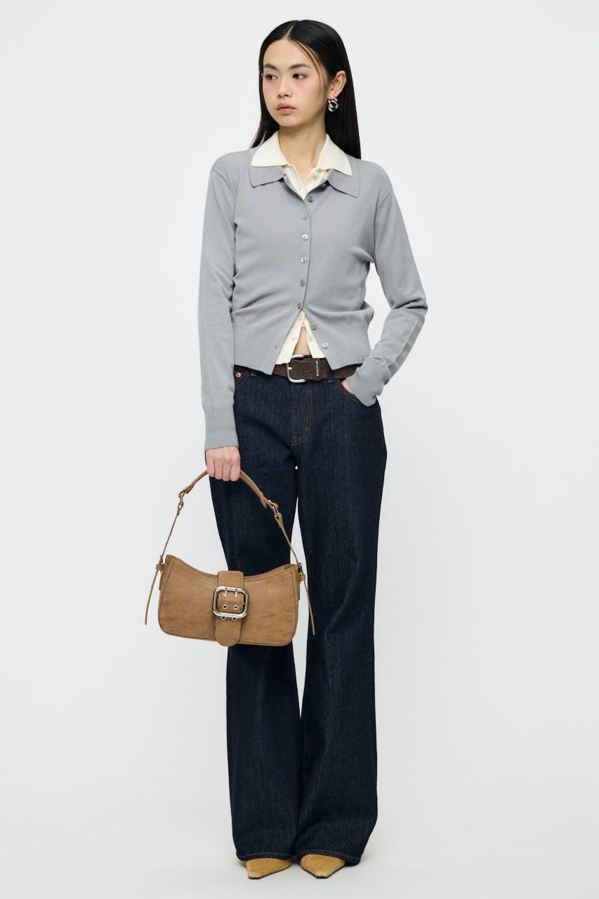 HIGH GAUGE KNIT シャツ T.GRY FREE