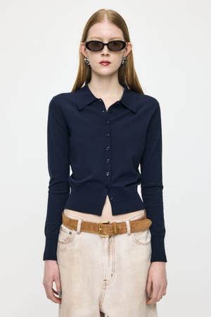 HIGH GAUGE KNIT シャツ