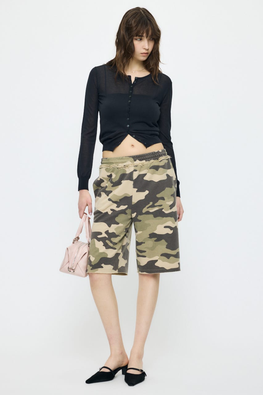 SHEER KNIT カーディガン NVY FREE