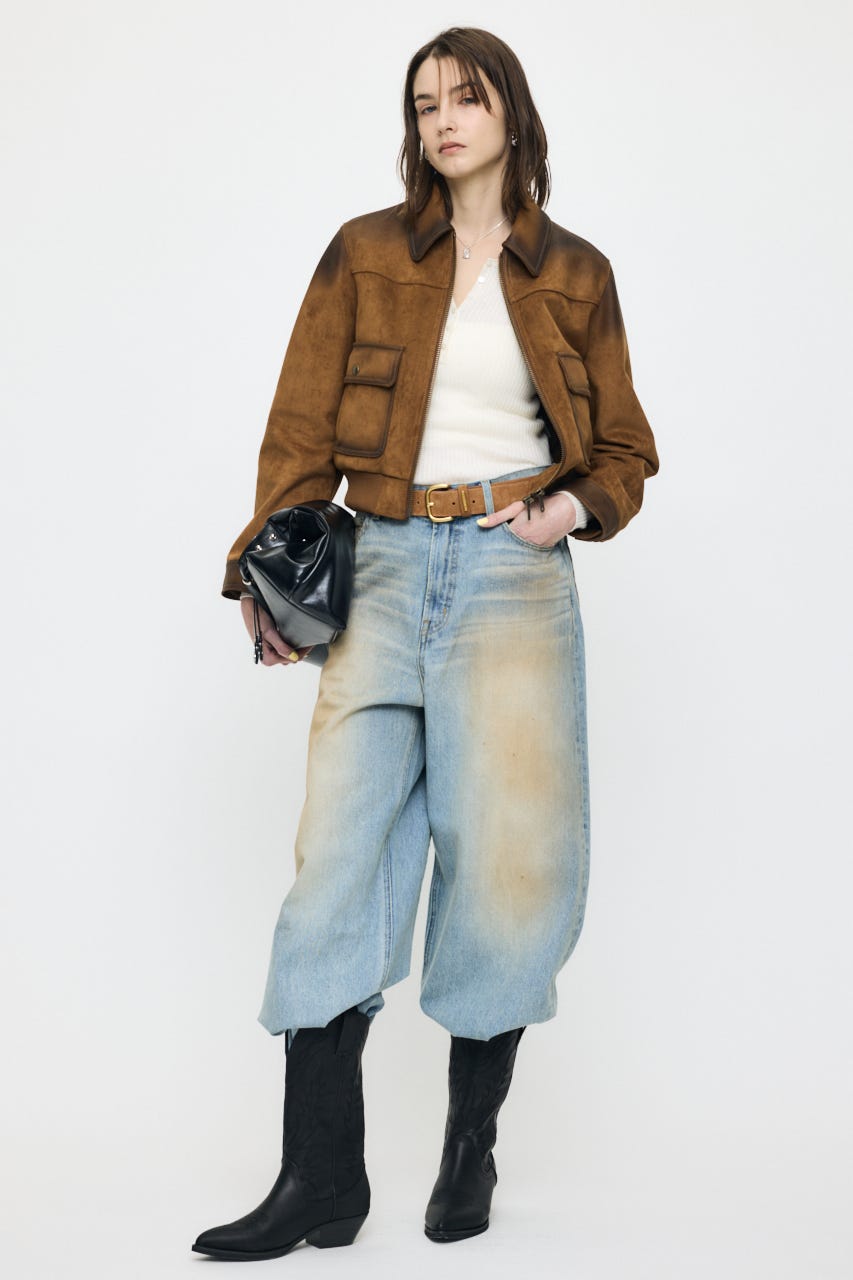 SILK MIX HENRY NECK トップス O/WHT FREE