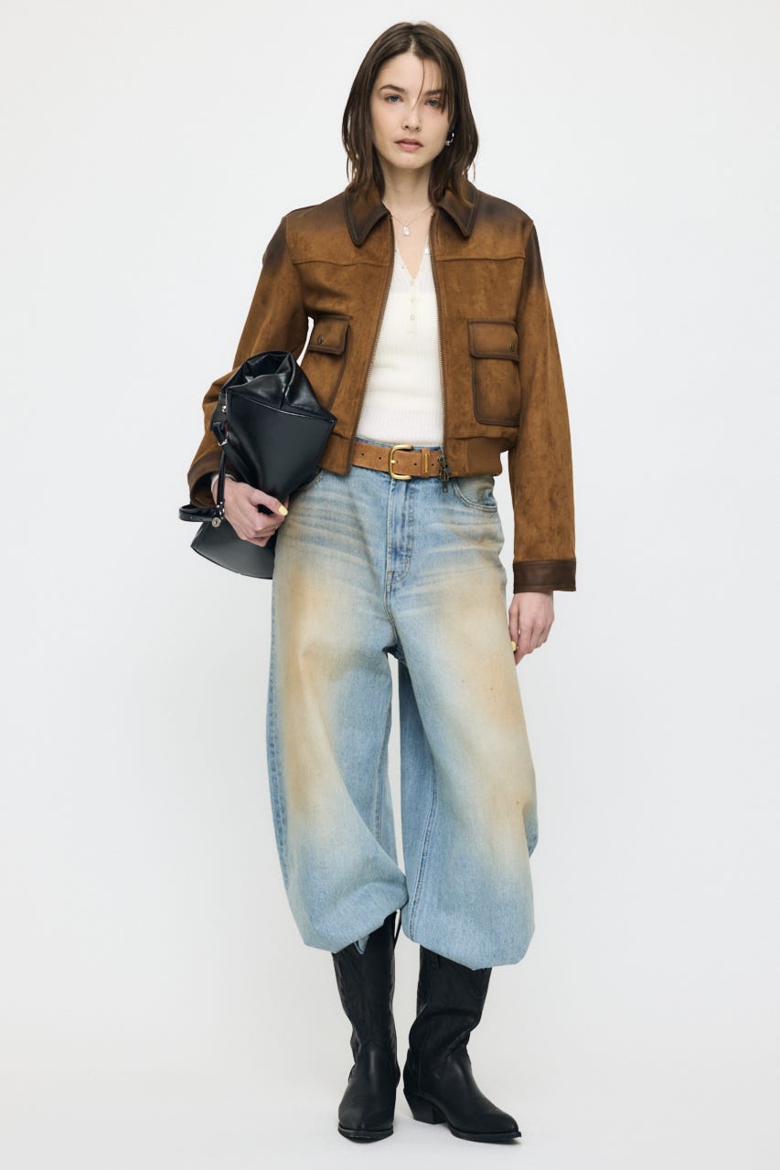 SILK MIX HENRY NECK トップス O/WHT FREE