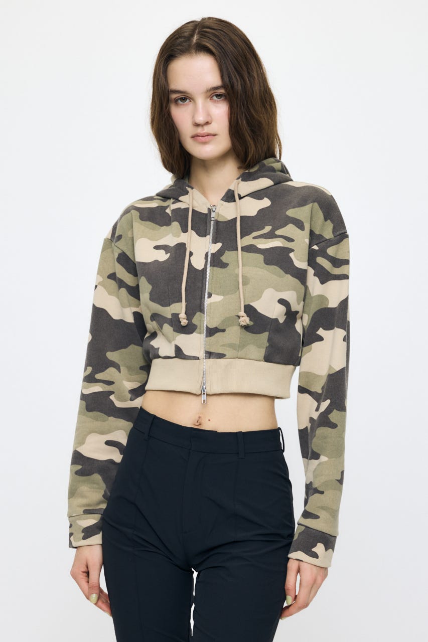 CORSET ZIP フーディー 柄KHA FREE