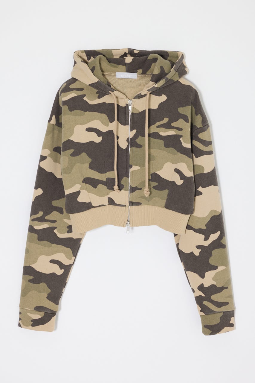 CORSET ZIP フーディー 柄KHA FREE