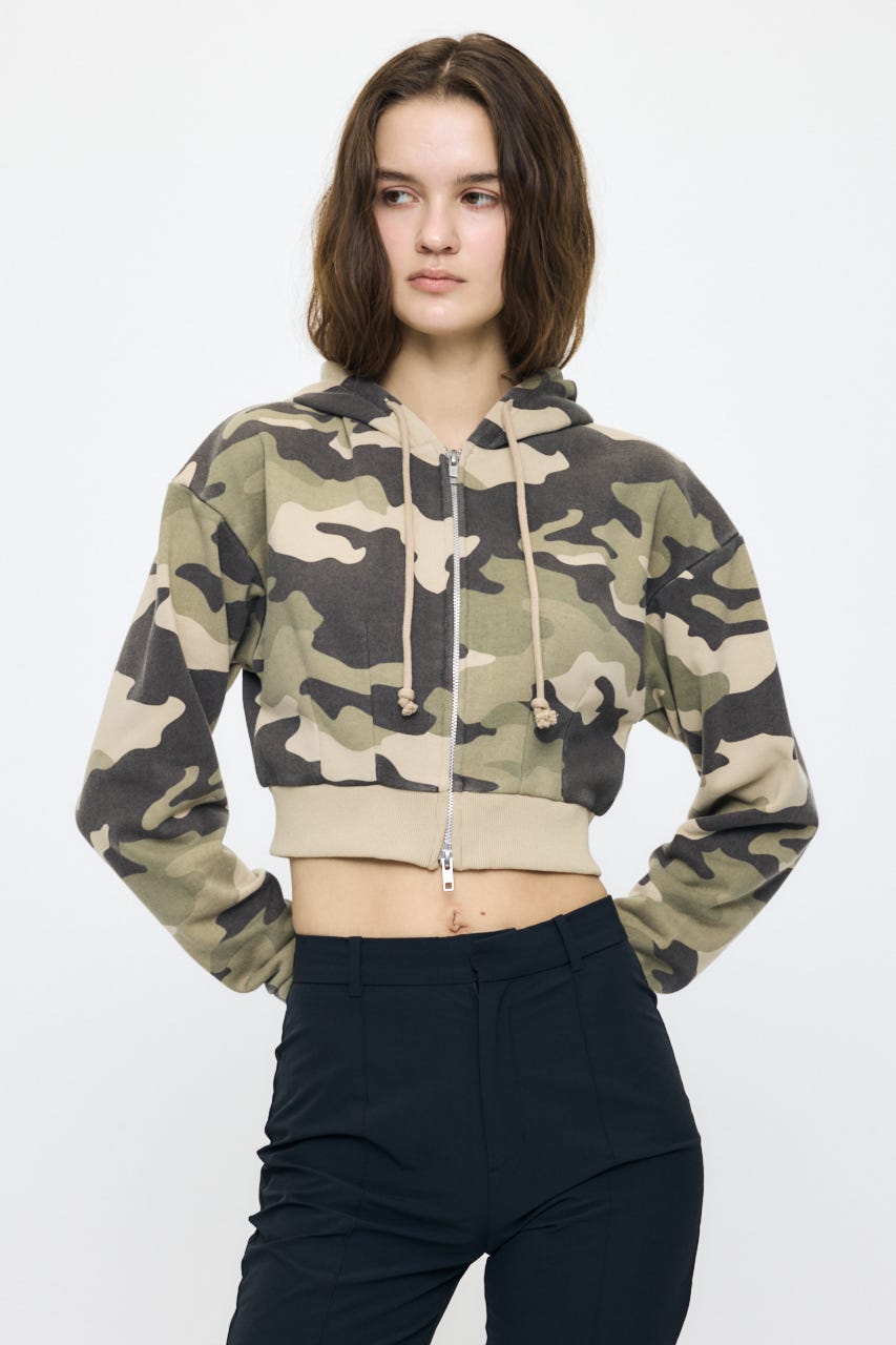 CORSET ZIP フーディー 柄KHA FREE