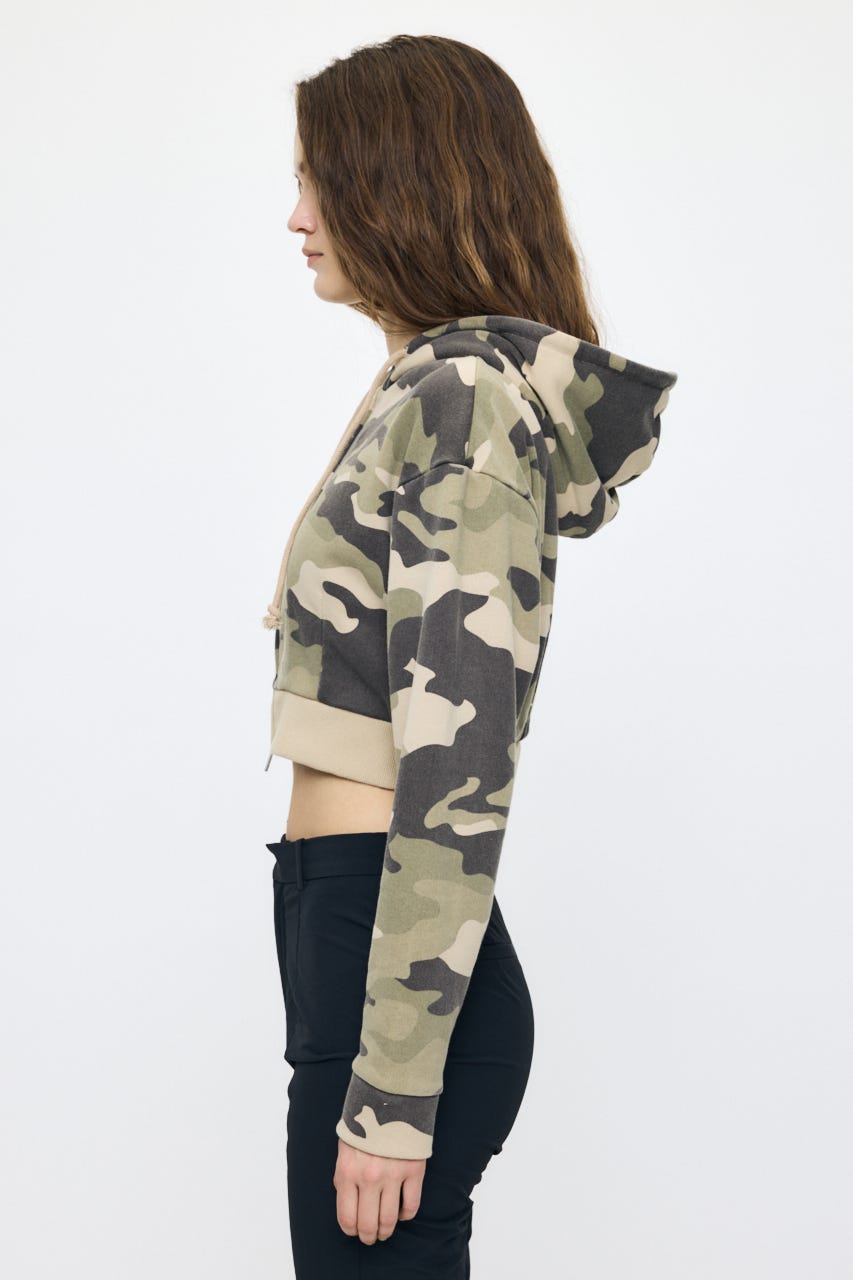 CORSET ZIP フーディー 柄KHA FREE