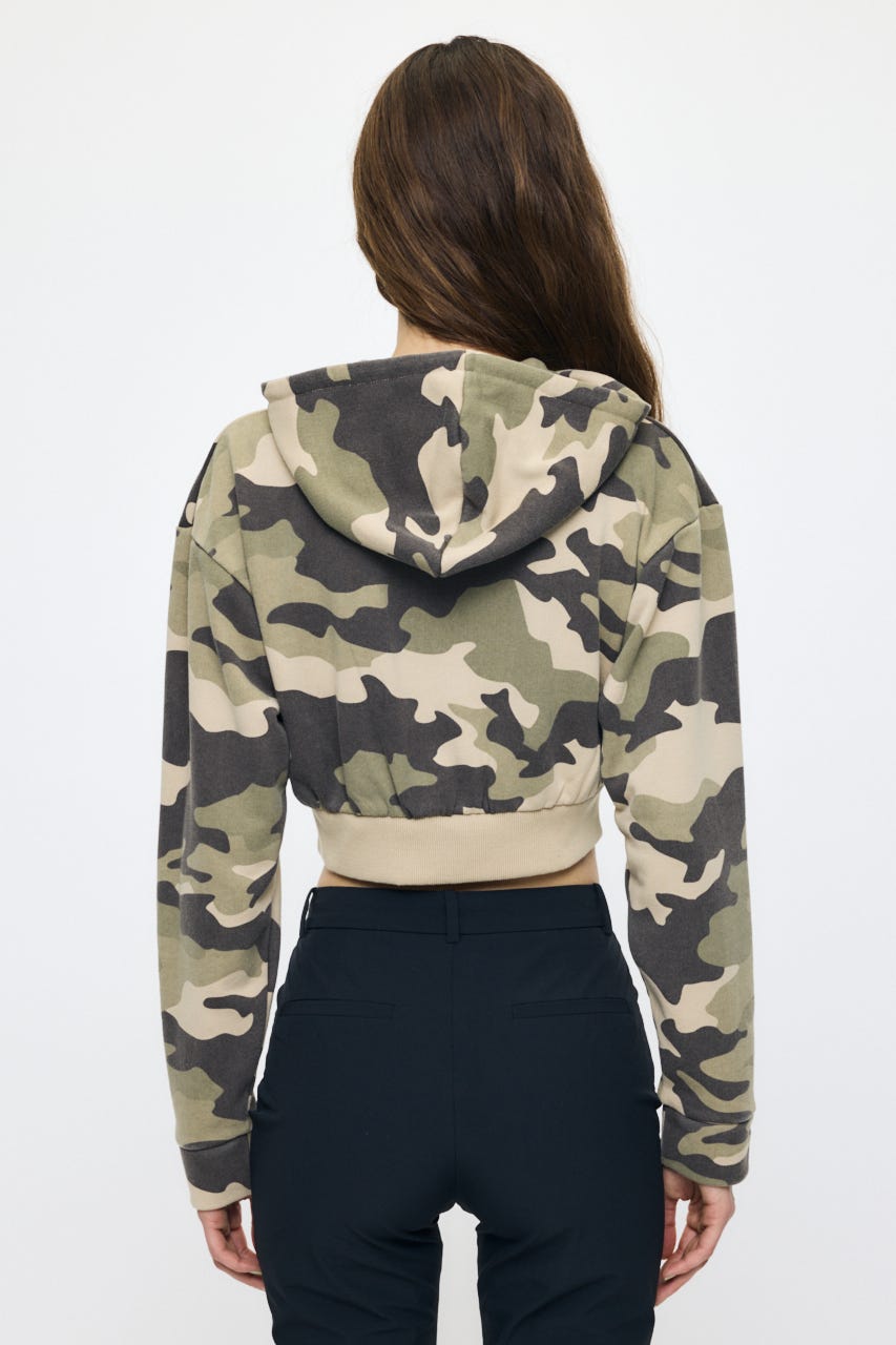 CORSET ZIP フーディー 柄KHA FREE