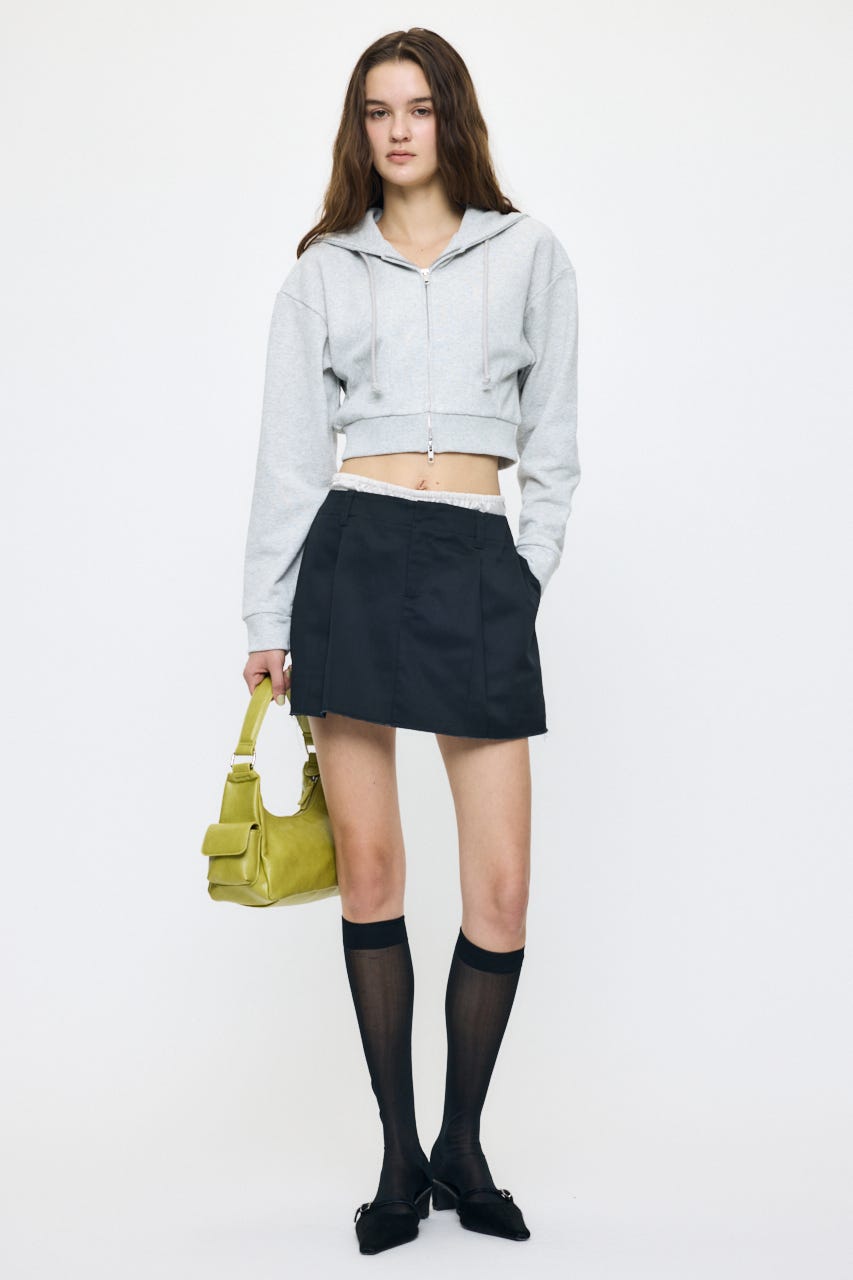 CORSET ZIP フーディー T.GRY FREE