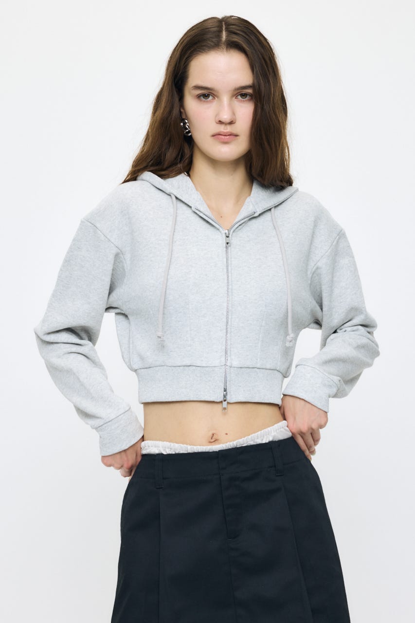 CORSET ZIP フーディー T.GRY FREE