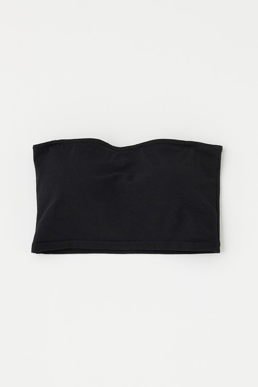 SQUARE NECK BARE キャミトップス BLK 0