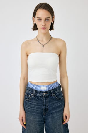 SQUARE NECK BARE キャミトップス