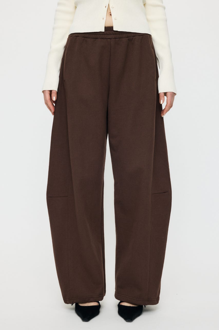 【WEB限定】CURVE LINE SWEAT パンツ BRN 2