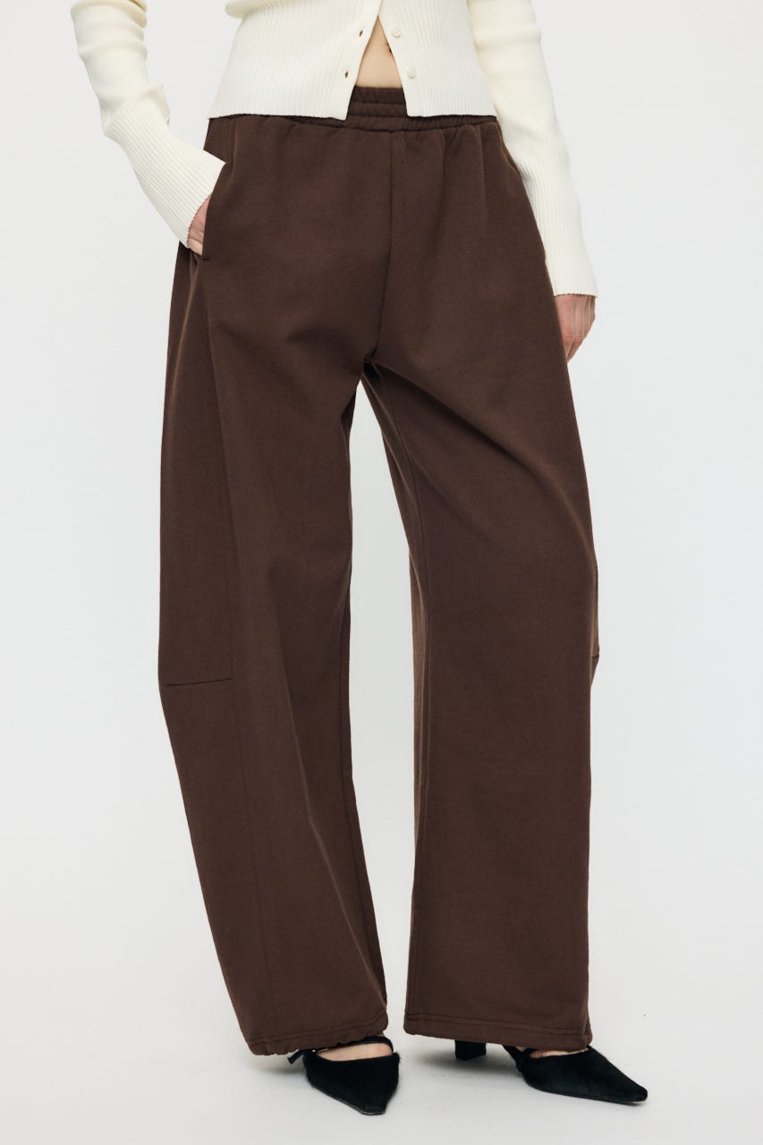 【WEB限定】CURVE LINE SWEAT パンツ BRN 2