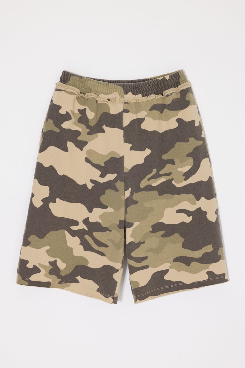 BERMUDA SWEAT ショーツ 柄KHA FREE