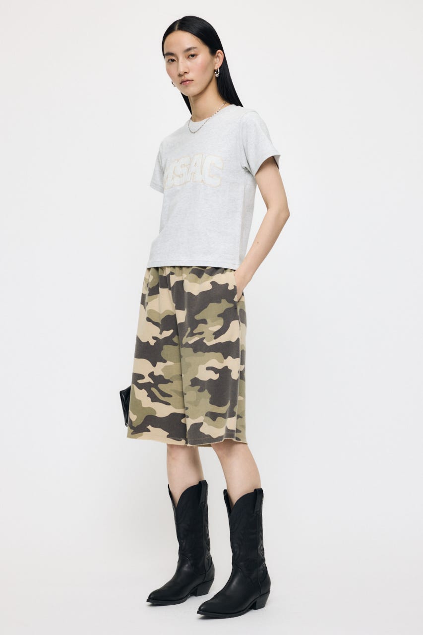 BERMUDA SWEAT ショーツ 柄KHA FREE