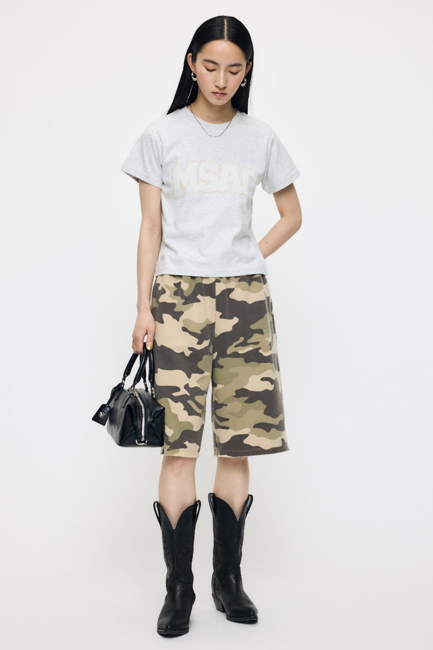 BERMUDA SWEAT ショーツ 柄KHA FREE