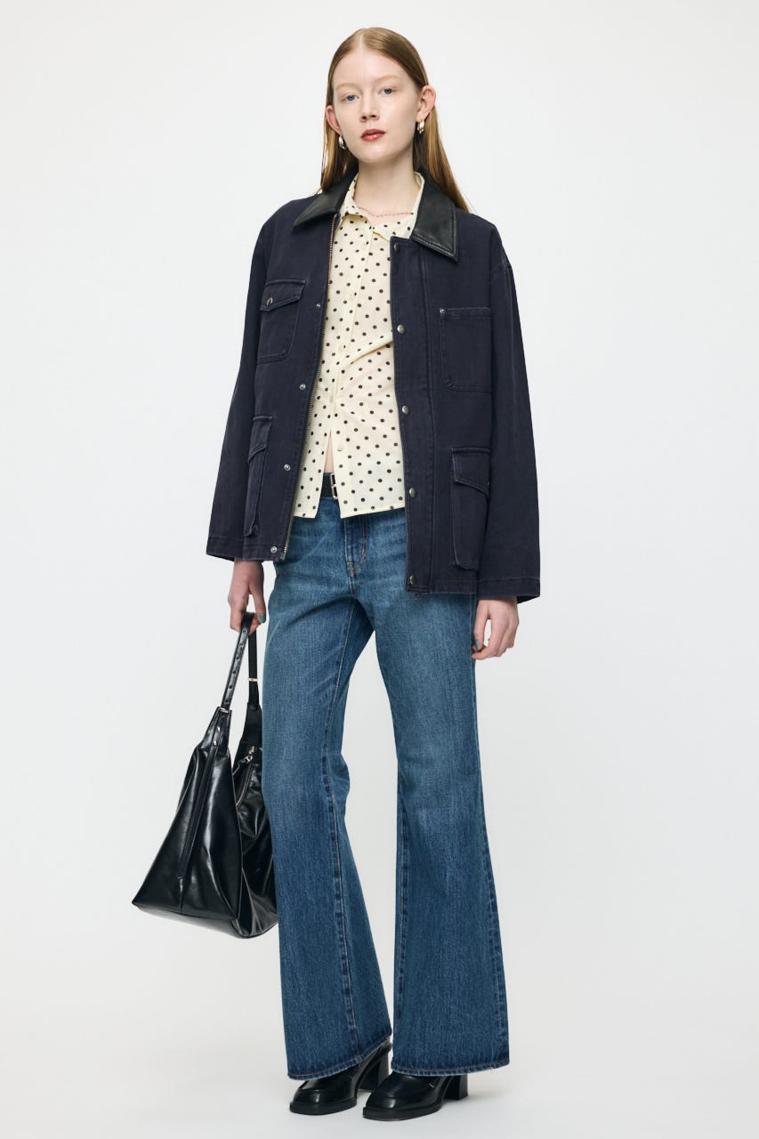 DOT TULLE シャツ 柄WHT FREE