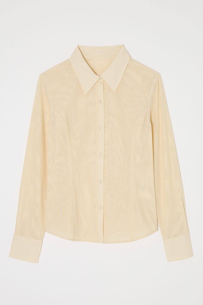 DOT TULLE シャツ IVOY FREE