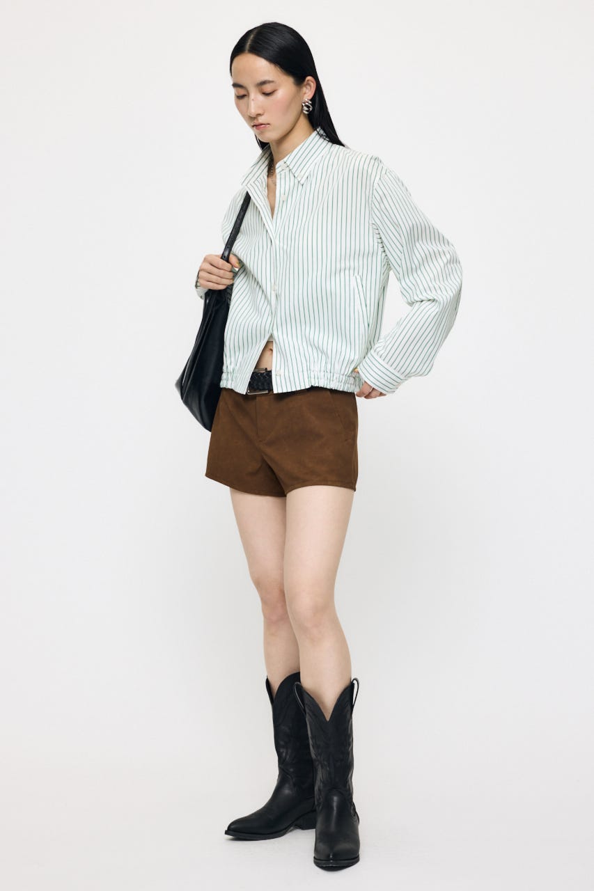 F/SUEDE SHORT パンツ BRN 1