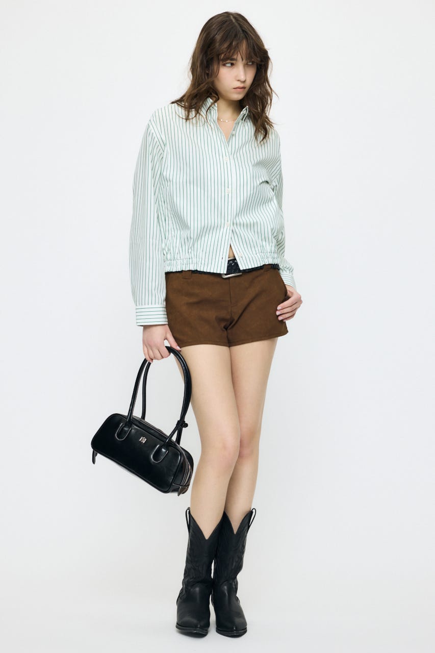 F/SUEDE SHORT パンツ BRN 1