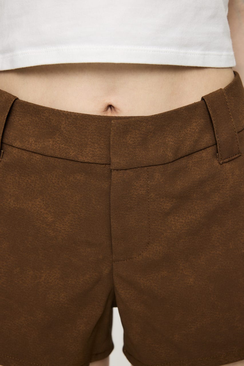F/SUEDE SHORT パンツ BRN 1