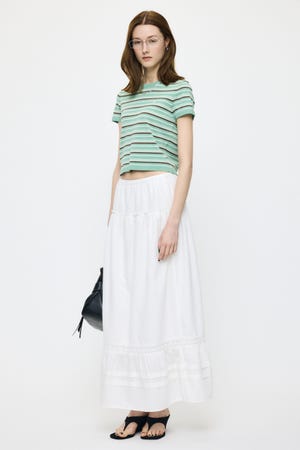 PIN TUCK MAXI スカート