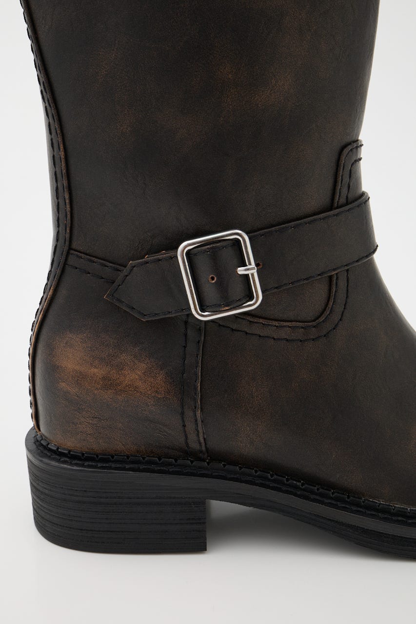 BELTED BIKER ブーツ D/BRN S