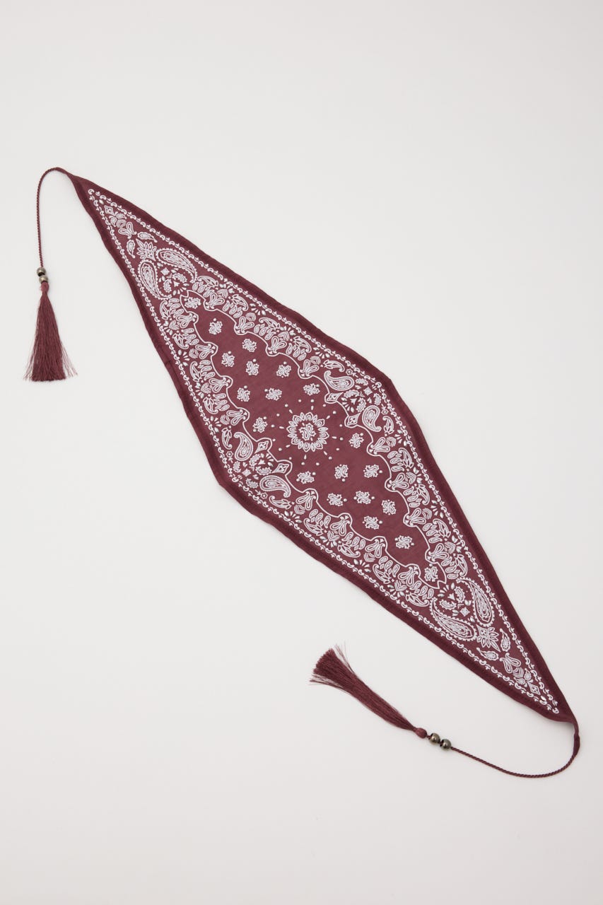 STUDDED BANDANA スカーフ D/RED FREE