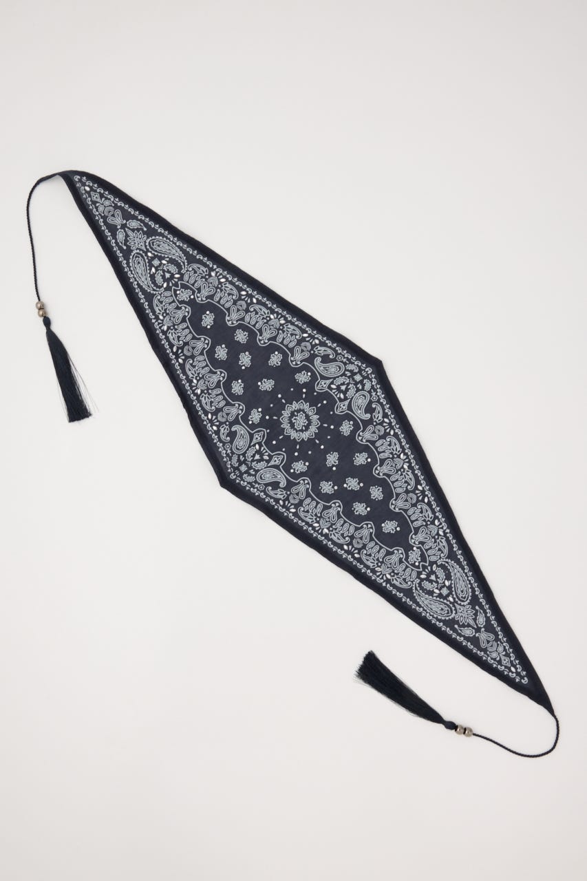 STUDDED BANDANA スカーフ NVY FREE