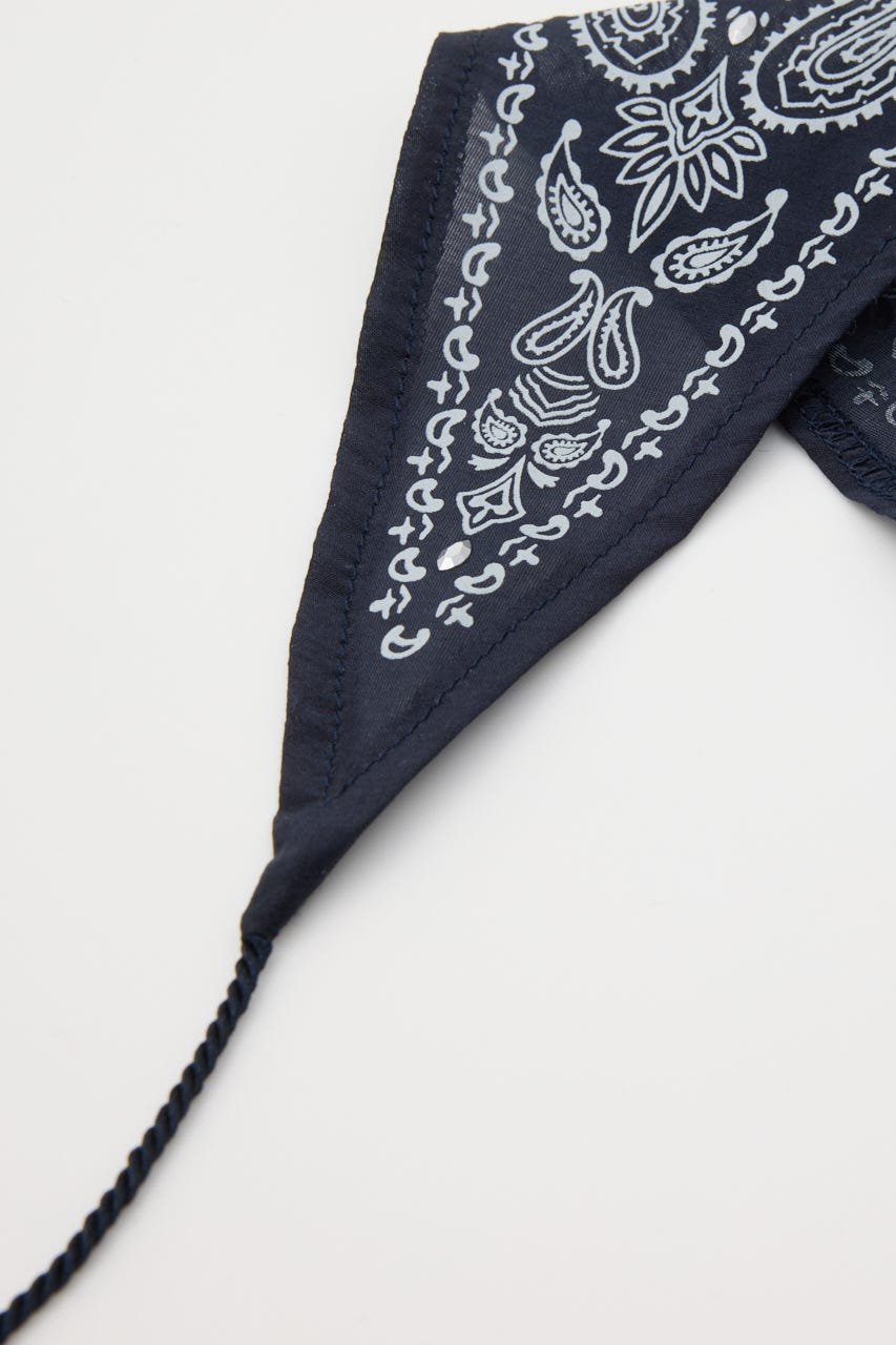 STUDDED BANDANA スカーフ NVY FREE
