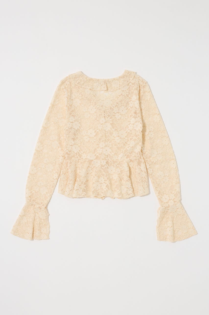 FRILL LACE ブラウス IVOY FREE