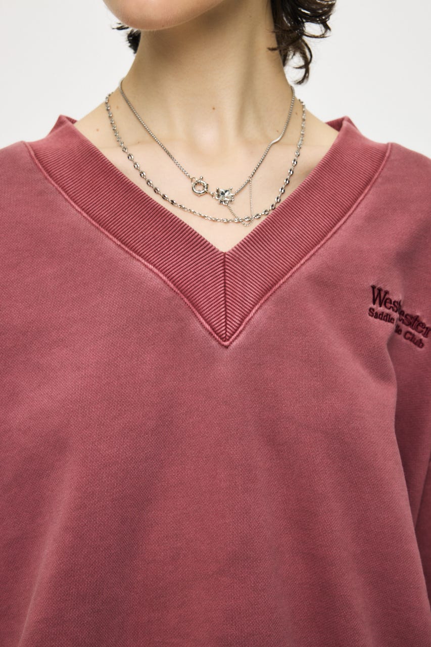 FADED V NECK SWEAT シャツ BRD FREE