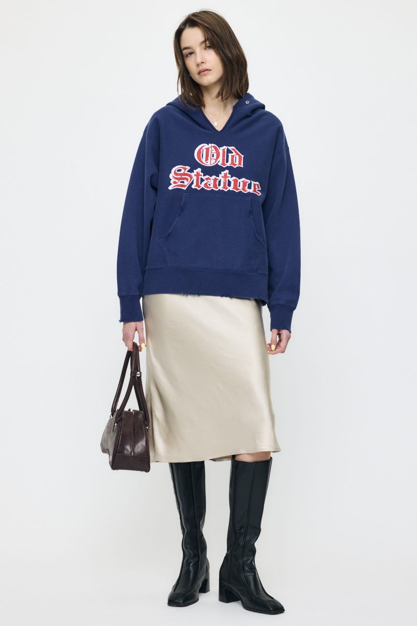 OLD BIG HOODIE SWEAT プルオーバー BLU FREE