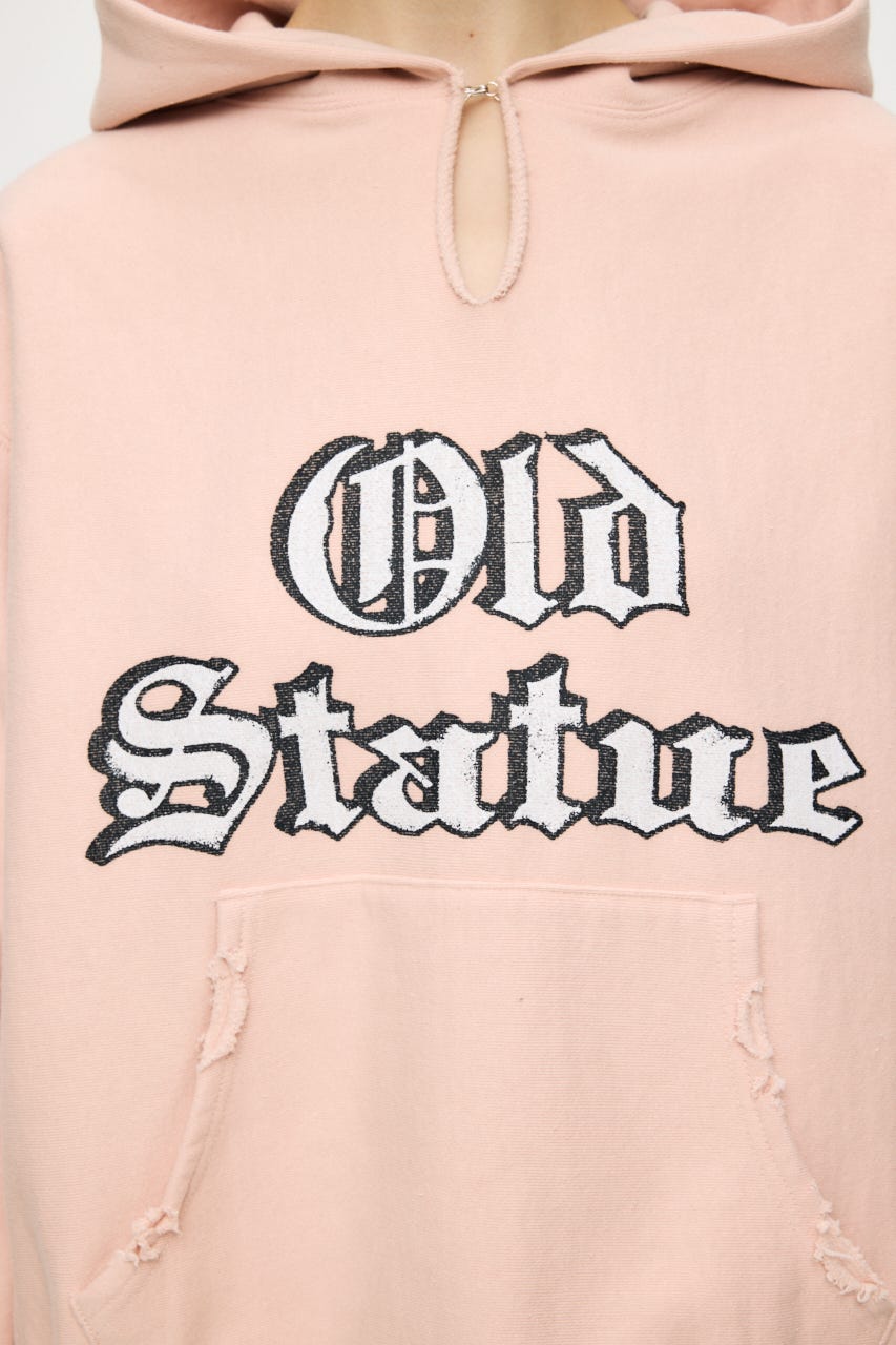 OLD BIG HOODIE SWEAT プルオーバー L/PNK FREE